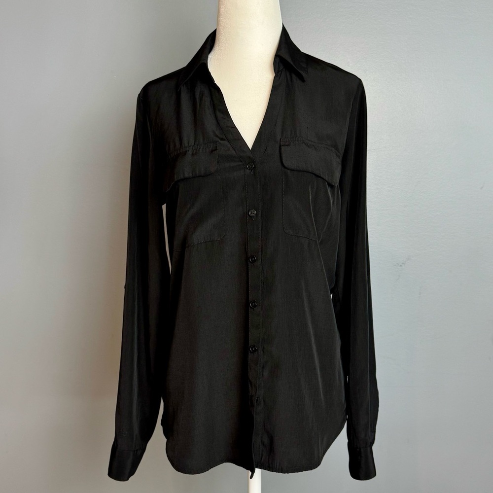 Express black Long Sleeve Shirt